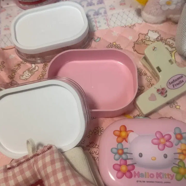 [BUNJANG] Sanrio Classic Kitty Flower Storage Box Stickers Retro / 고전키티 꽃키티 보관함 스티커보관 레트로