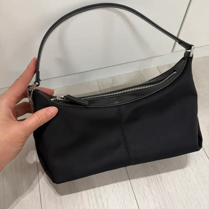 [BUNJANG] Polene Petit Bateau Bag Black Chain Included / [가격내림/풀박스] 폴뉴아 쁘띠 바토백 블랙(체인 포함)