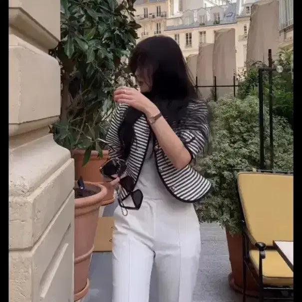 [BUNJANG] Bron Stripe Puff Jacket / 브론 스트라이프 퍼프자켓(새상품)가격내림x