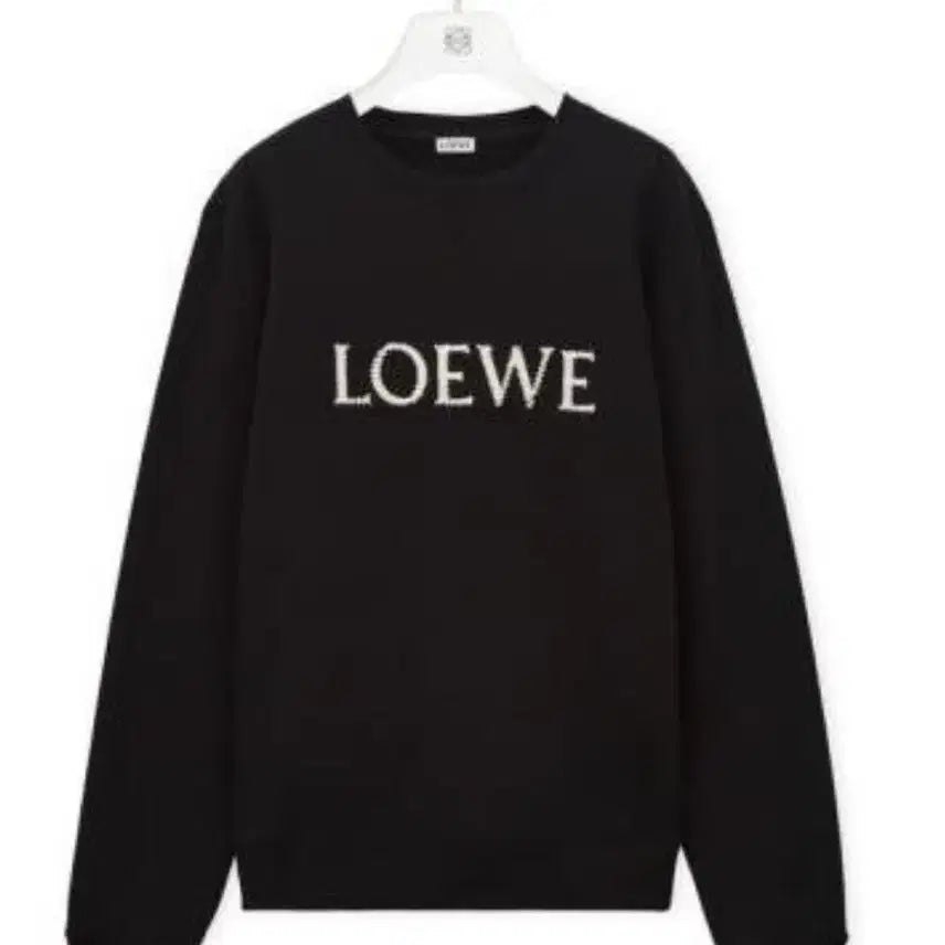 [BUNJANG] Loewe Black Logo Regular Fit Sweatshirt / [새상품] 로에베 Loewe 로고 레귤러 핏 스웨트 셔츠 맨투맨 블랙