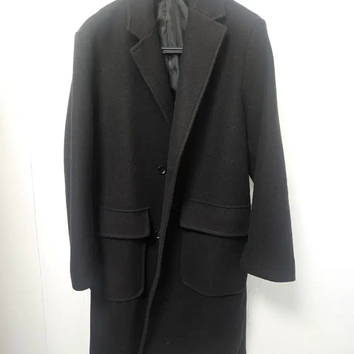 [BUNJANG] 8SECONDS Black Long Wool Blend Coat (M) / 에잇세컨즈 코트 M사이즈