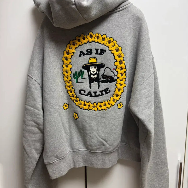[BUNJANG] AS IF CALY Hooded Zip-up Gray / 에즈이프캘리 후드 집업 그레이