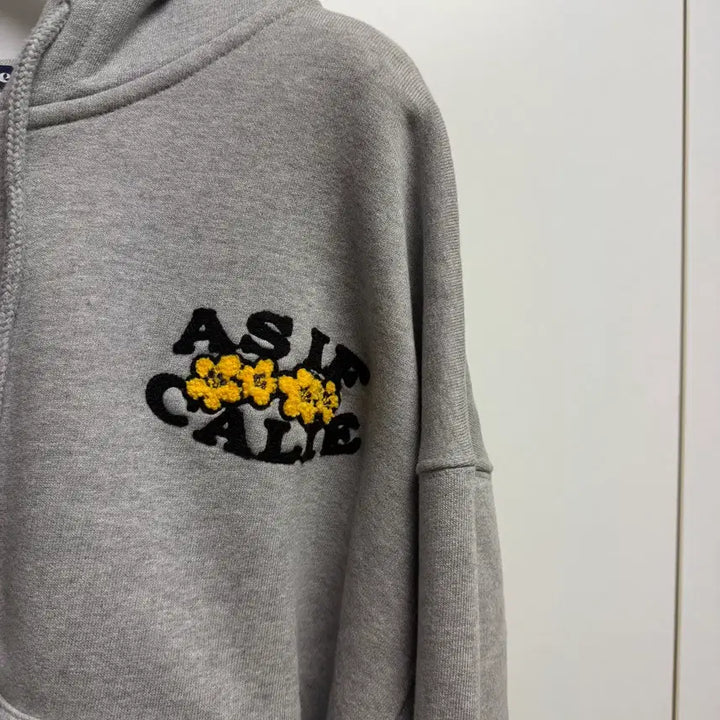 [BUNJANG] AS IF CALY Hooded Zip-up Gray / 에즈이프캘리 후드 집업 그레이