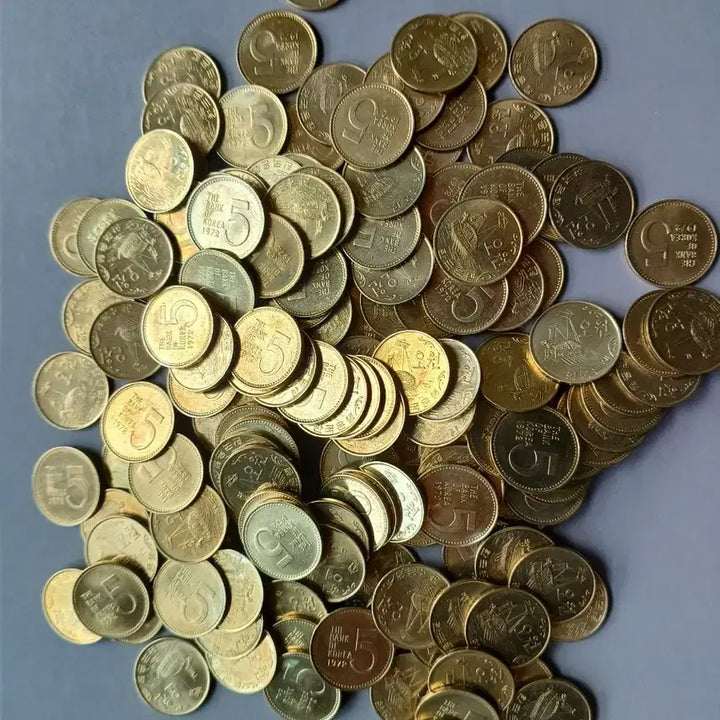 [BUNJANG] 1972 5 Won Uncirculated Coins Bundle (50 pcs) / 1972년 5원 미사용급 50개 일괄