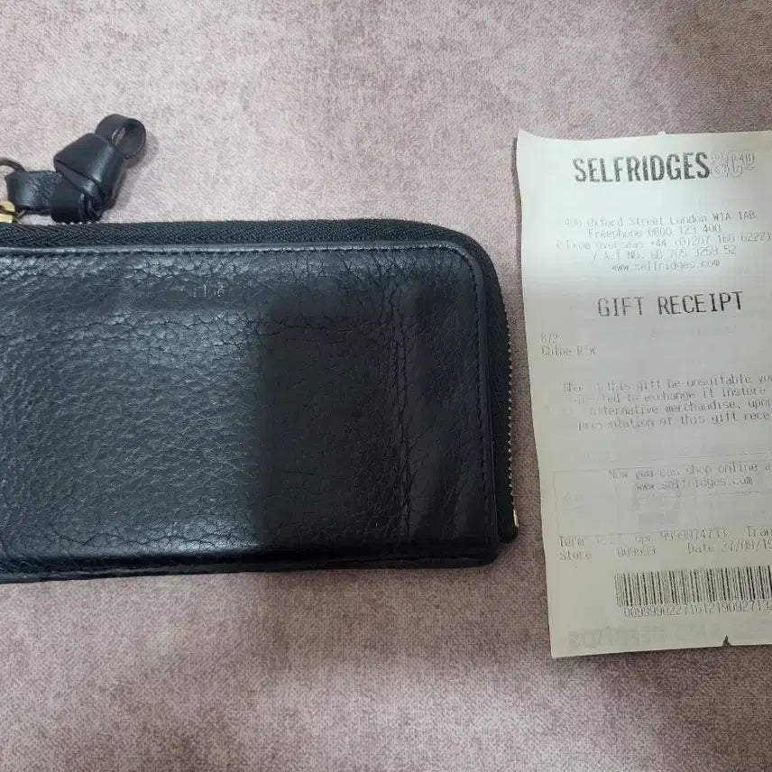 [BUNJANG] Chloé Alphabet Card Wallet - Black / 끌로에 알파벳 카드지갑 블랙