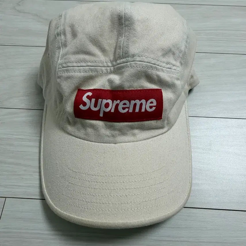 [SOLD OUT] 슈프림 워시드 치노 캠프캡 내추럴