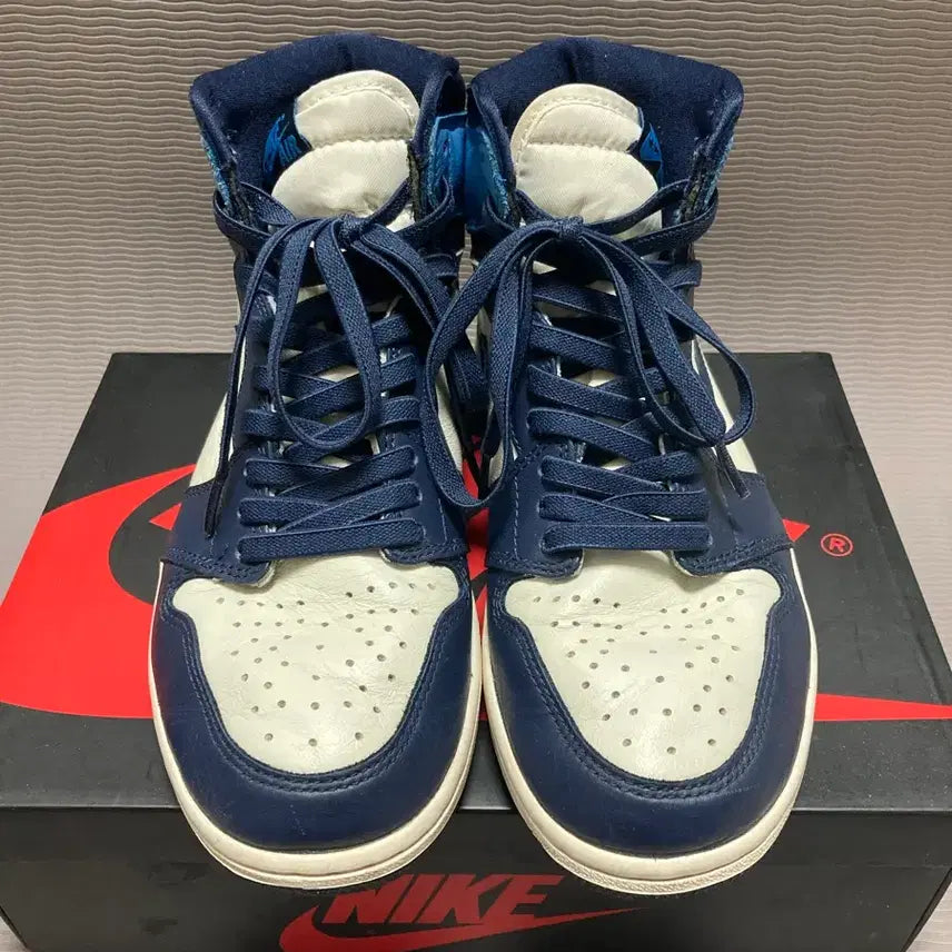 [BUNJANG] Air Jordan 1 Retro High Obsidian UNC / 조던1 레트로 하이 옵시디언 UNC 265 박풀