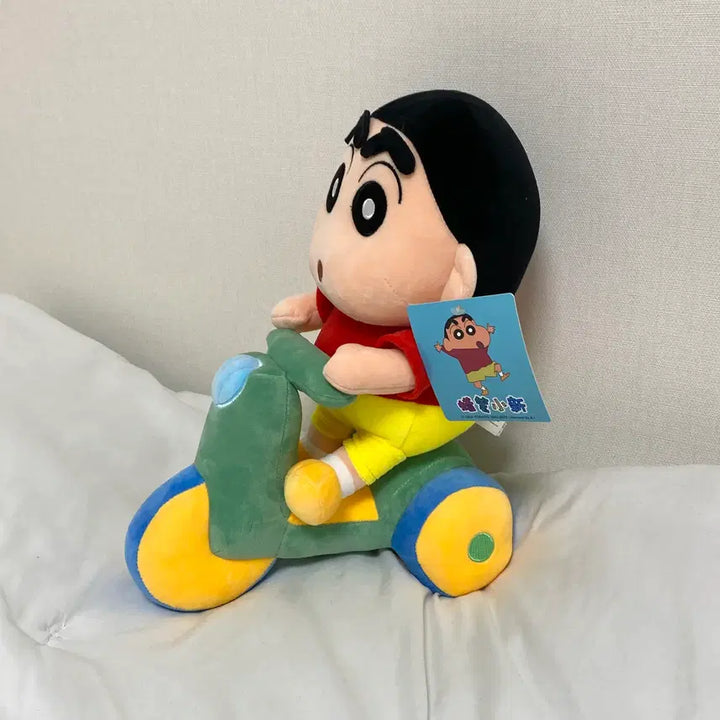 [BUNJANG] New Crayon Shin-chan Bicycle Plush Toy / [새상품] 자전거 탄 짱구 인형