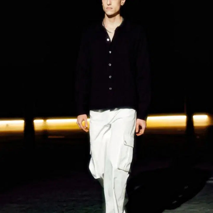 [BUNJANG] SAVAGE White Cargo Pants L / 세비지 화이트 카고 팬츠 L