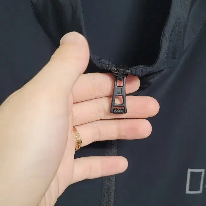 [BUNJANG] National Geographic Functional Spandex Zip-Up Jersey Jacket Black XXL / [XXL]내셔널지오그래픽 블랙 기능성스판덱스 집업져지자켓 황금XXL