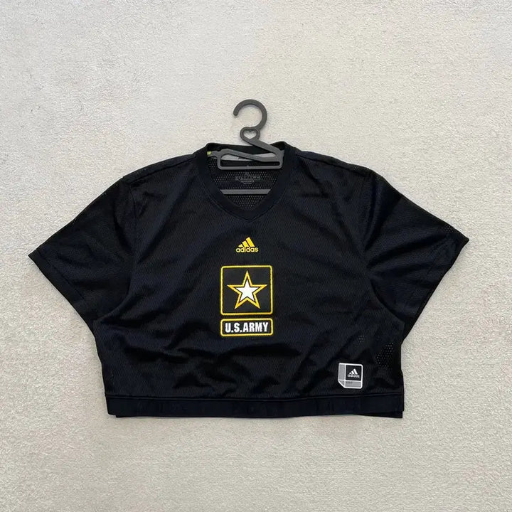 [BUNJANG] Adidas Army Cropped Rugby Jersey / 아디다스 여성 아미 크롭 반팔져지 럭비