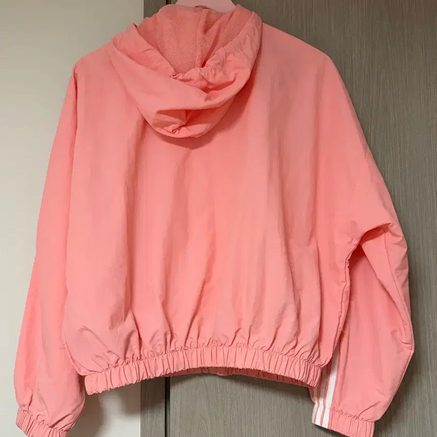 [BUNJANG] Adidas Pink Windbreaker Jacket / 아디다스 윈드브레이커 핑크색 바람막이
