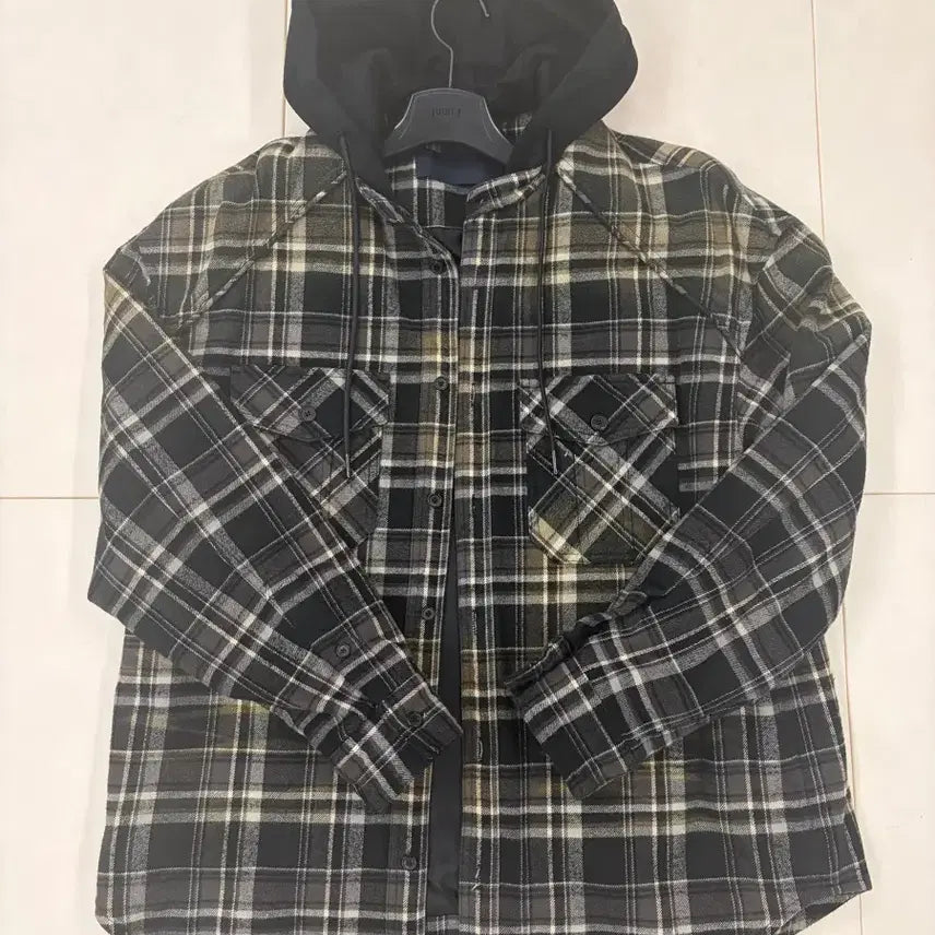 [BUNJANG] Juun.J Check Detachable Hood Jacket / 준지 후드 체크자켓 판매(새상품)