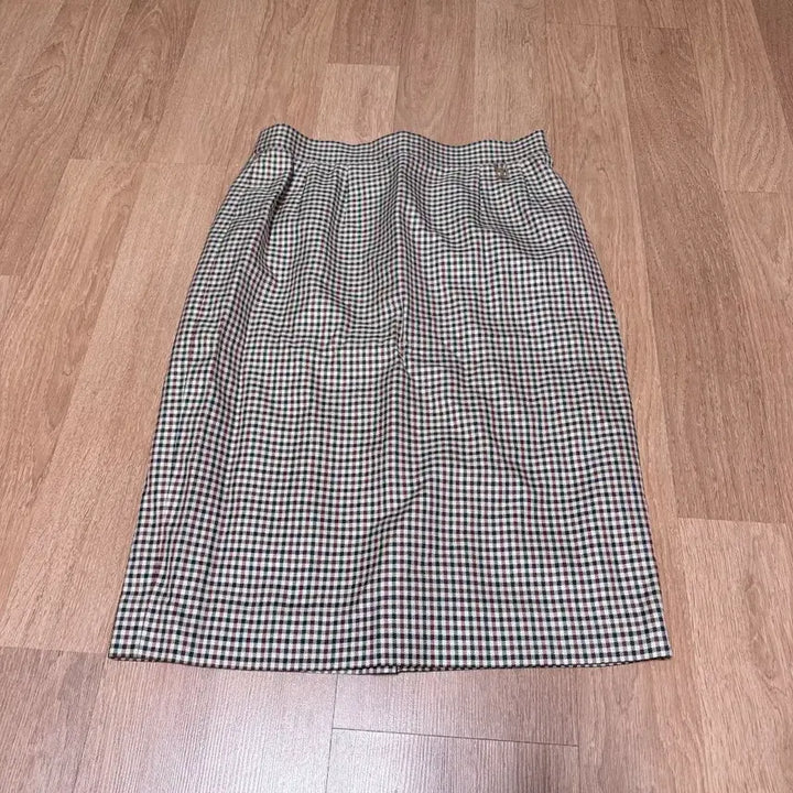 [BUNJANG] Daks Genuine Check Midi Skirt Size 26 / 닥스 정품 26사이즈 체크 치마