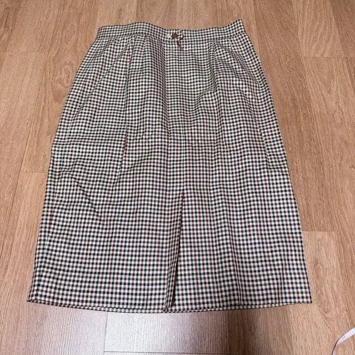 [BUNJANG] Daks Genuine Check Midi Skirt Size 26 / 닥스 정품 26사이즈 체크 치마