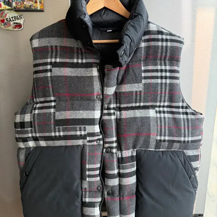[BUNJANG] Burberry Check Padded Vest XL / 버버리 체크 조끼 패딩 XL