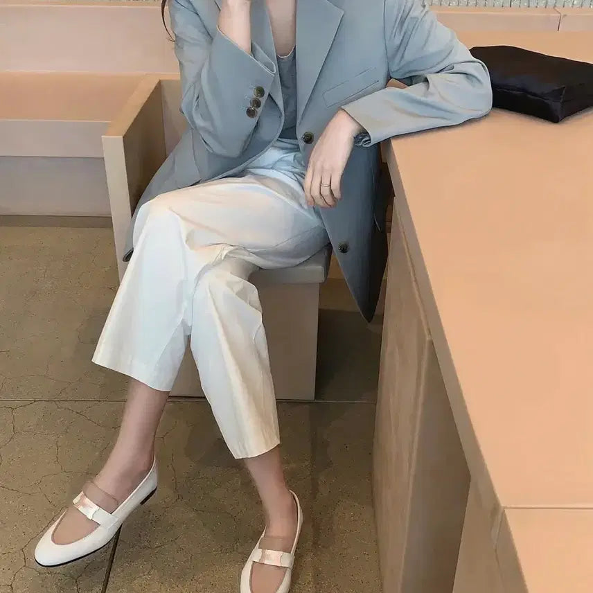 [BUNJANG] Wonlog Blue Jacket / 원로그 wonlog 블루 자켓 (차정원 스타일)