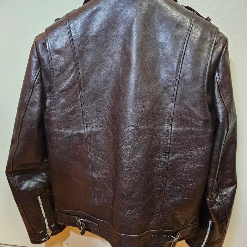 [BUNJANG] Diafvine Johnny Horsehide Leather Double Rider Jacket / 95 M) 디아프바인 죠니 홀스하이드 말가죽 더블라이더 레더 자켓