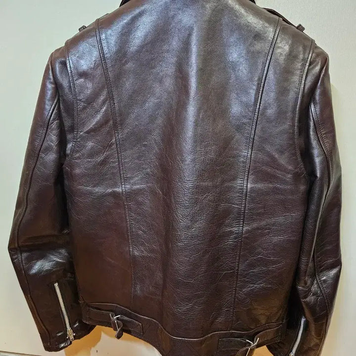[BUNJANG] Diafvine Johnny Horsehide Leather Double Rider Jacket / 95 M) 디아프바인 죠니 홀스하이드 말가죽 더블라이더 레더 자켓