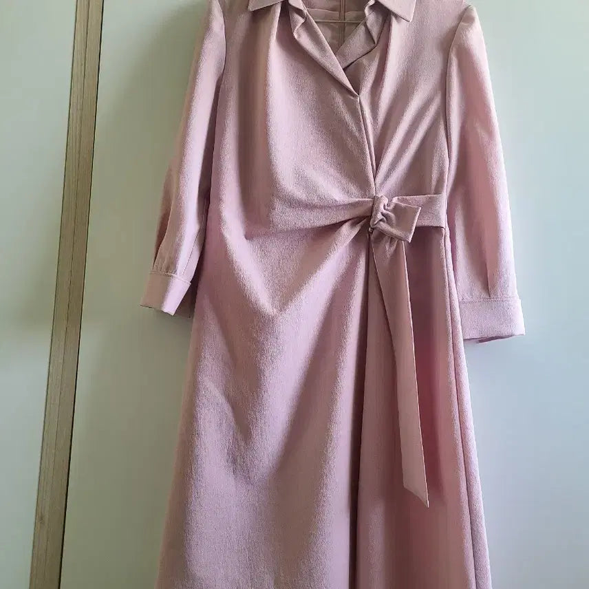 [BUNJANG] Kenneth Lady Pink Ribbon Long Dress / kenneth lady케네스레이디 핑크 리본 롱 원피스66