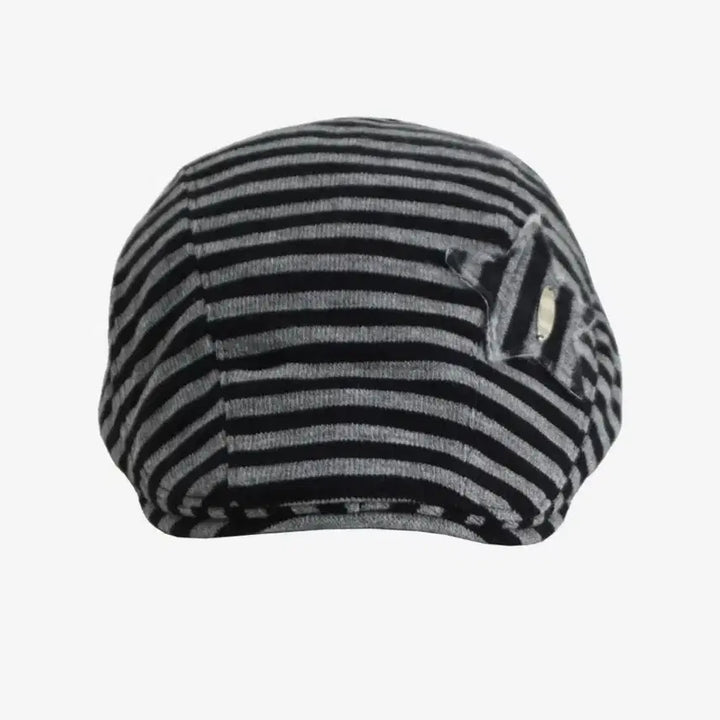 [BUNJANG] Hetit Y2K Striped Hunting Cap Black / Hetit 헤티 y2k 스트라이프 헌팅캡 블랙