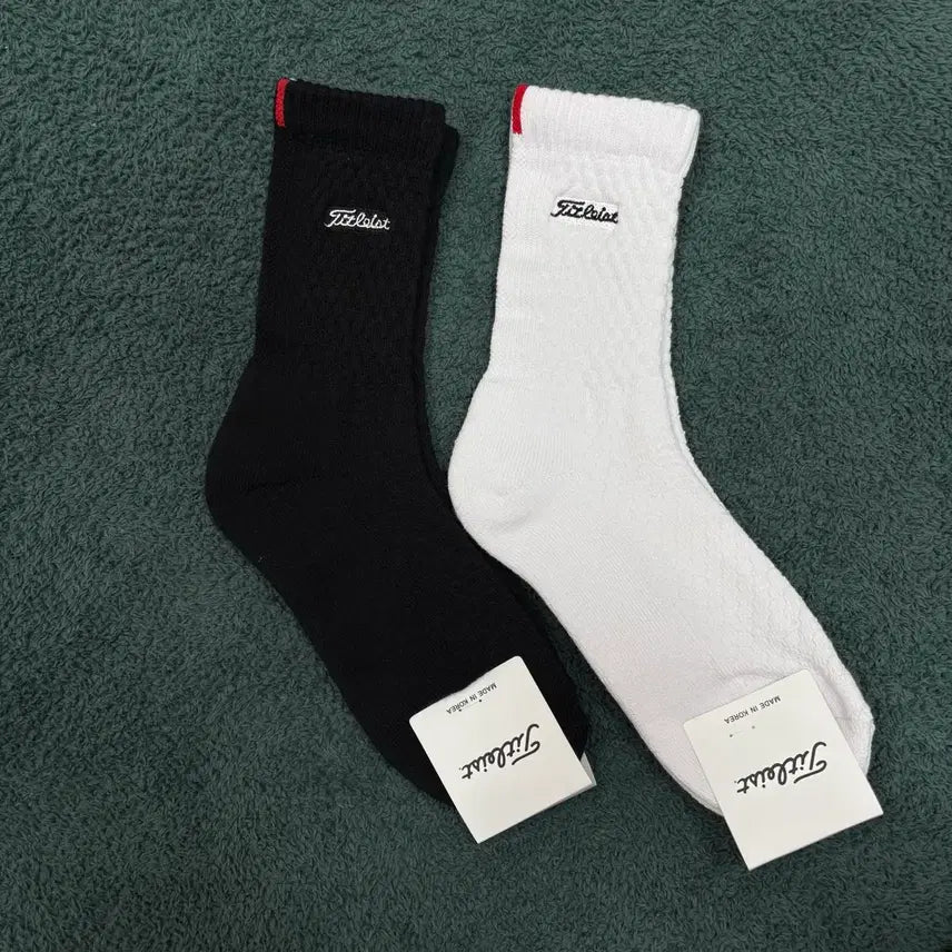 [BUNJANG] Titleist Double Cushion Embossed Logo Long Golf Socks / 타이틀리스트 이중쿠션 자수로고 엠보싱 장목 골프양말