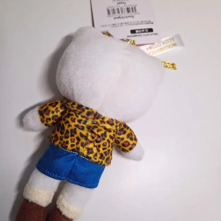 [BUNJANG] Hello Kitty 50th Anniversary Leopard Print Keyring Plush / 호피 키티 50주년 키링 인형