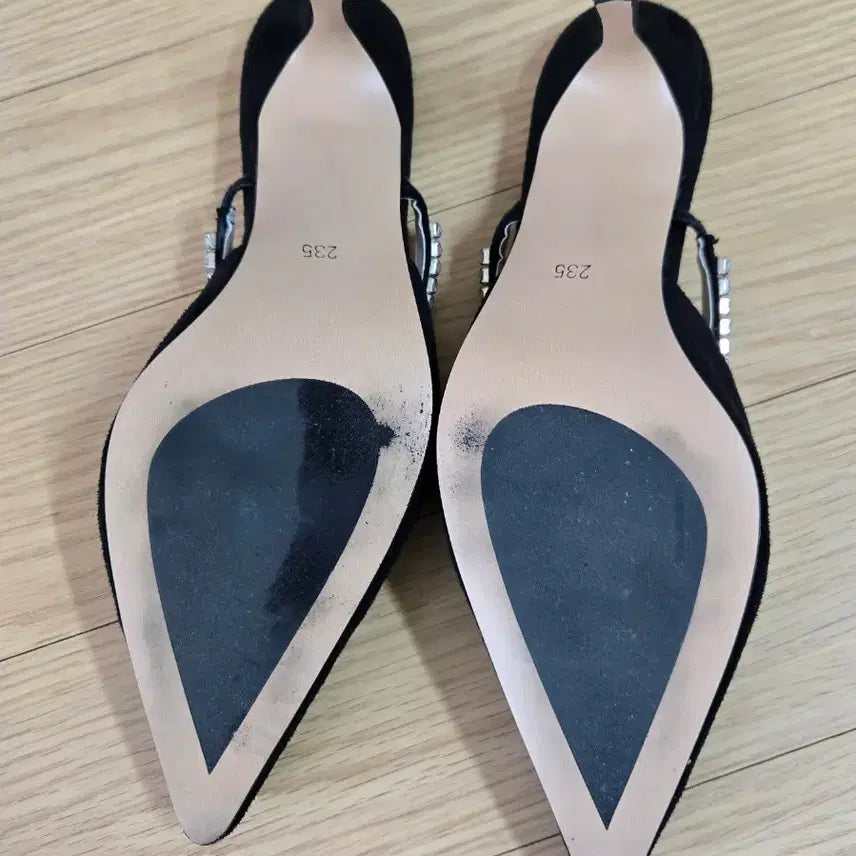 [BUNJANG] Jewelry Strap Shoes (Black/Beige) / 슈즈 2종[235]-다드림