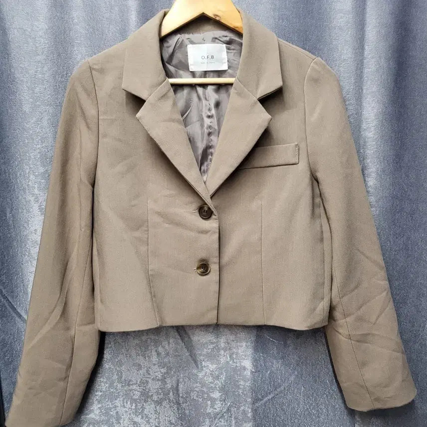 [BUNJANG] O.F.B Crop Jacket Brown / O.F.B 크롭 자켓 브라운
