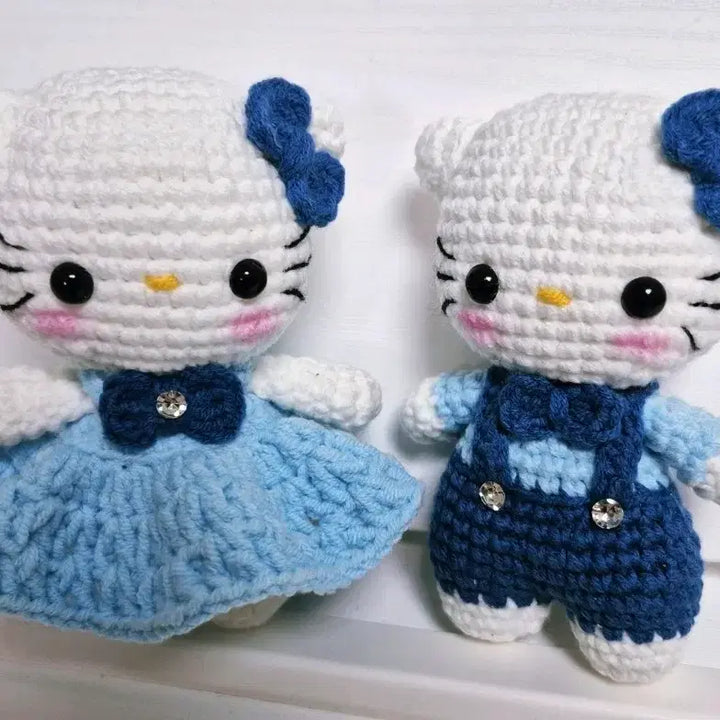 [BUNJANG] Lovely Couple Kitty Keychain Set / 러블리커플 키티키링