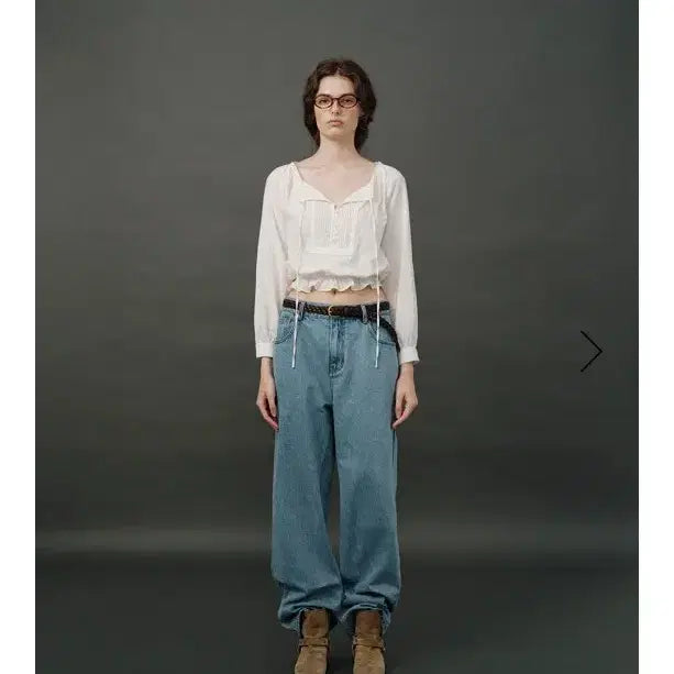 [BUNJANG] The Barnnet Pleatib Blouse / 더바넷 플레티브 블라우스 the barnnet pleatib blouse