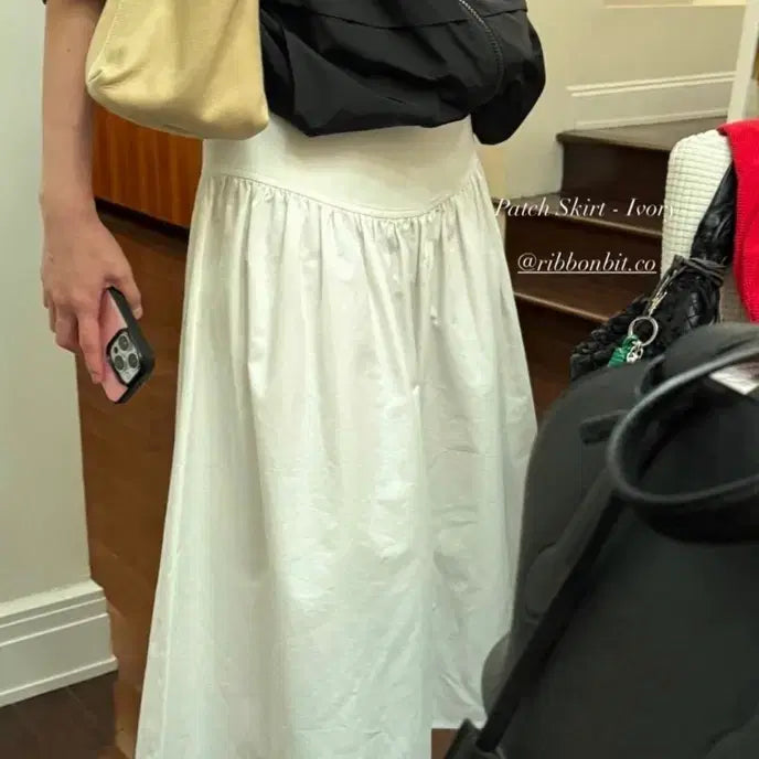 [BUNJANG] Ribonbit Patch Skirt / 리본빛 - patch skirt