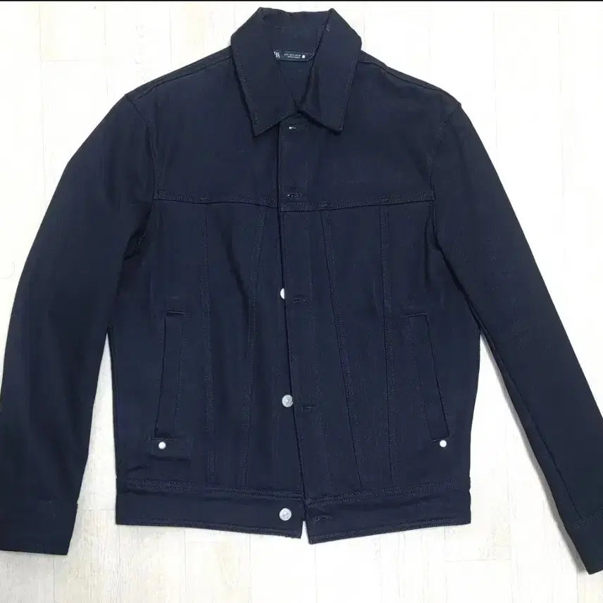 [BUNJANG] Zara Basic Denim Jacket Black S / ZARA 자라 베이직 데님 자켓(블랙/S-95)