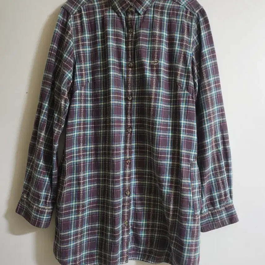 [BUNJANG] Crocodile Check Long Sleeve Shirt M / 크로커다일 체크 긴팔 셔츠 M