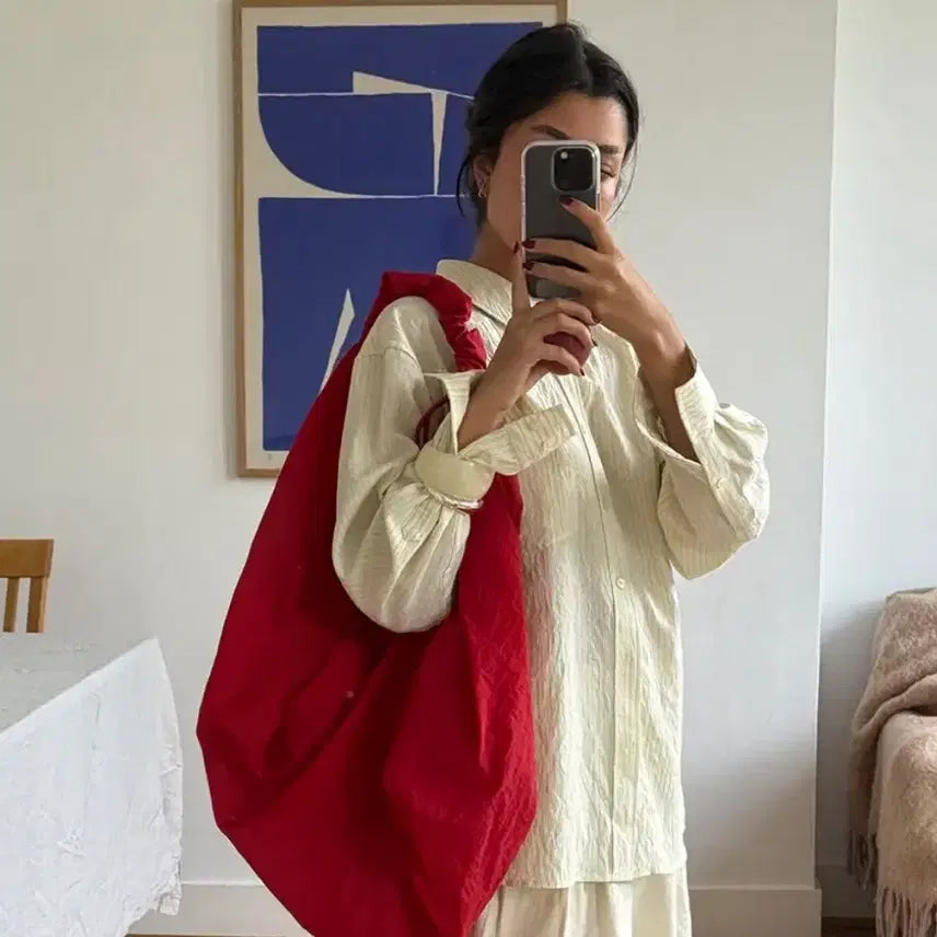 [BUNJANG] A.CO.C Large Tangle Twist Bag Red Handbag / 아코크 라지 탱글 트위스트 백 레드 가방