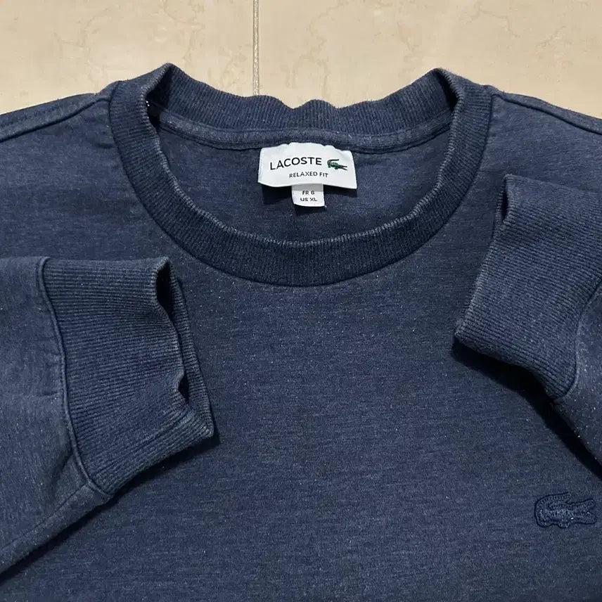 [BUNJANG] Lacoste Relaxed Fit Sweatshirt / *라코스테 맨투맨 XL(6) 빅사이즈 셔츠 명품 lacoste 릴랙스핏