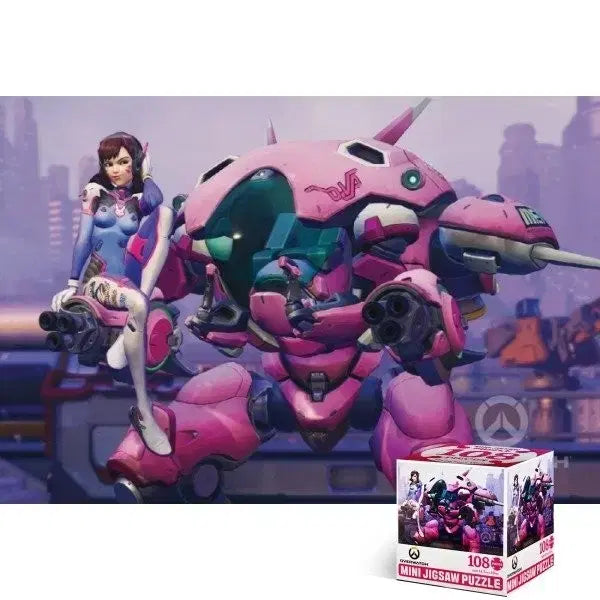 [BUNJANG] Overwatch D.Va 108-Piece Jigsaw Puzzle with Frame / 오버워치 디바 108피스 직소퍼즐 (액자 포함)