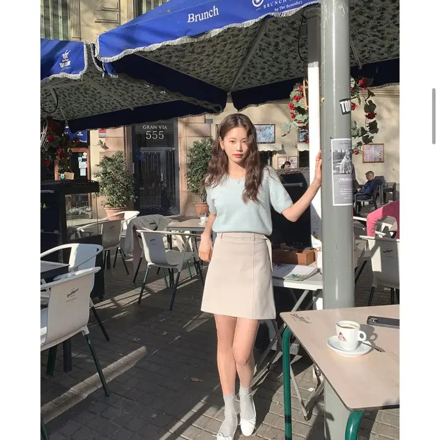 [BUNJANG] GANESRA MARO Mini Skirt (Size S) / 가내스라 마로 미니스커트 s