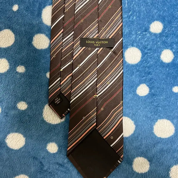 [BUNJANG] Louis Vuitton Brown Regimental Necktie / 루이비통 브라운 레지멘탈 넥타이