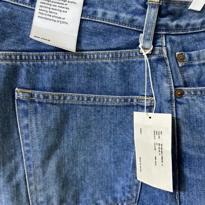 [BUNJANG] CIOTA 5P Wide Tapered Jeans / 시오타(ciota) 5P 와이드 테이퍼드 5포켓 32