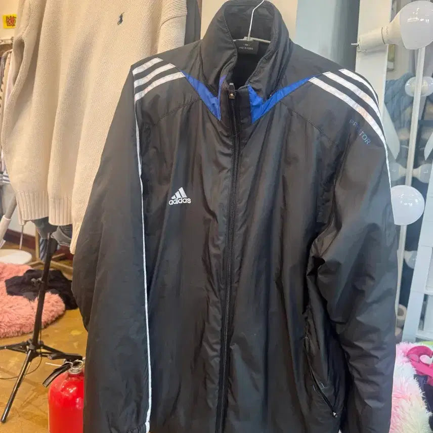 [BUNJANG] Adidas Predator Black Padded Jacket / 아디다스 프레데터 블랙 패딩 점퍼