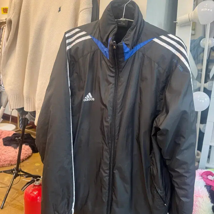 [BUNJANG] Adidas Predator Black Padded Jacket / 아디다스 프레데터 블랙 패딩 점퍼