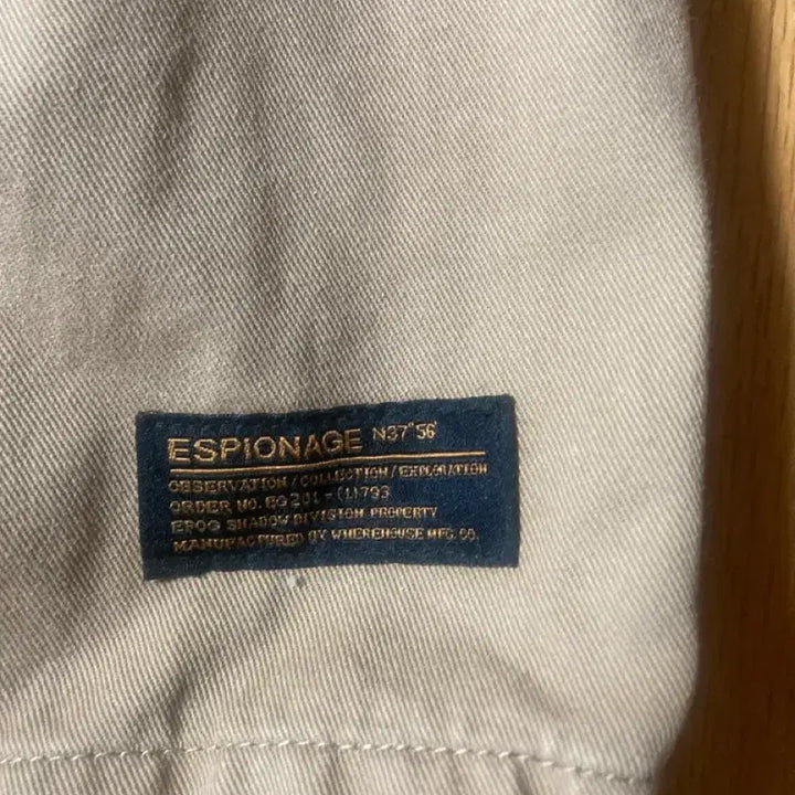 [BUNJANG] Espionage Anorak Jacket Beige Cotton M / 에스피오나지 아노락 자켓(M)