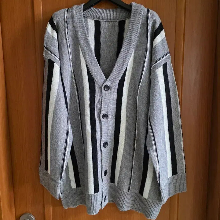 [BUNJANG] Unisex Long Cardigan - Gray / (새상품) 국내 내수 상품 롱가디건..그레이