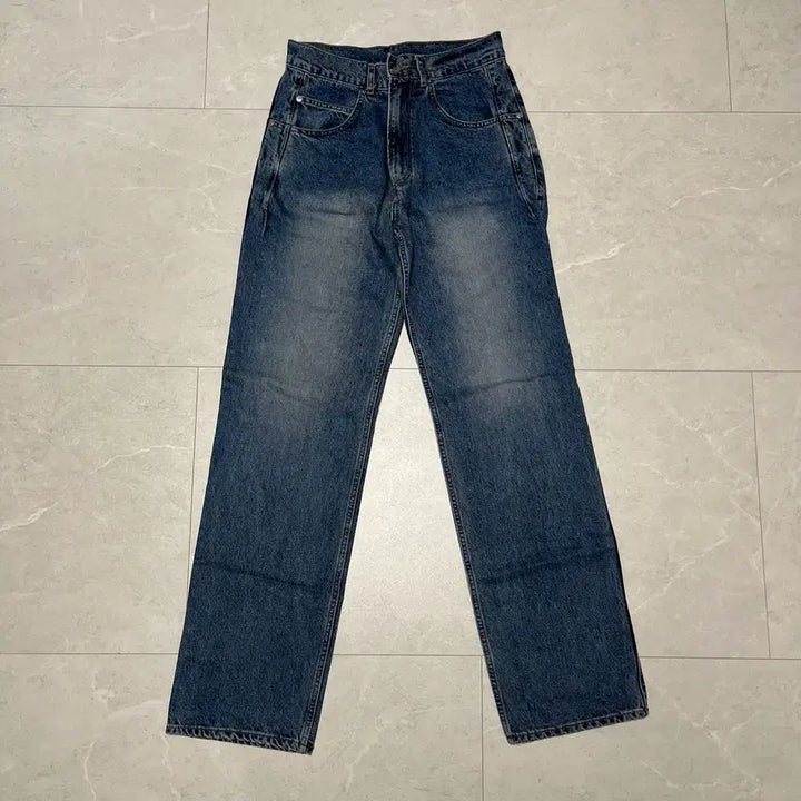 [BUNJANG] Unaffected Rouge Straight Denim Dark Blue / [S] 언어펙티드 루즈 스트레이트 데님 다크 블루