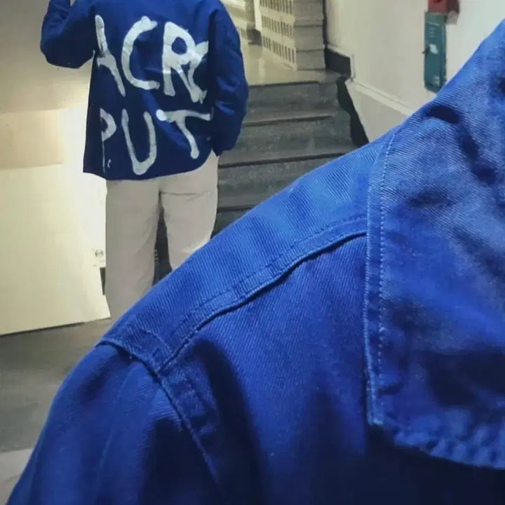 [BUNJANG] Original Vintage French Work Jacket / 오리지널 빈티지 페인팅 프렌치워크자켓