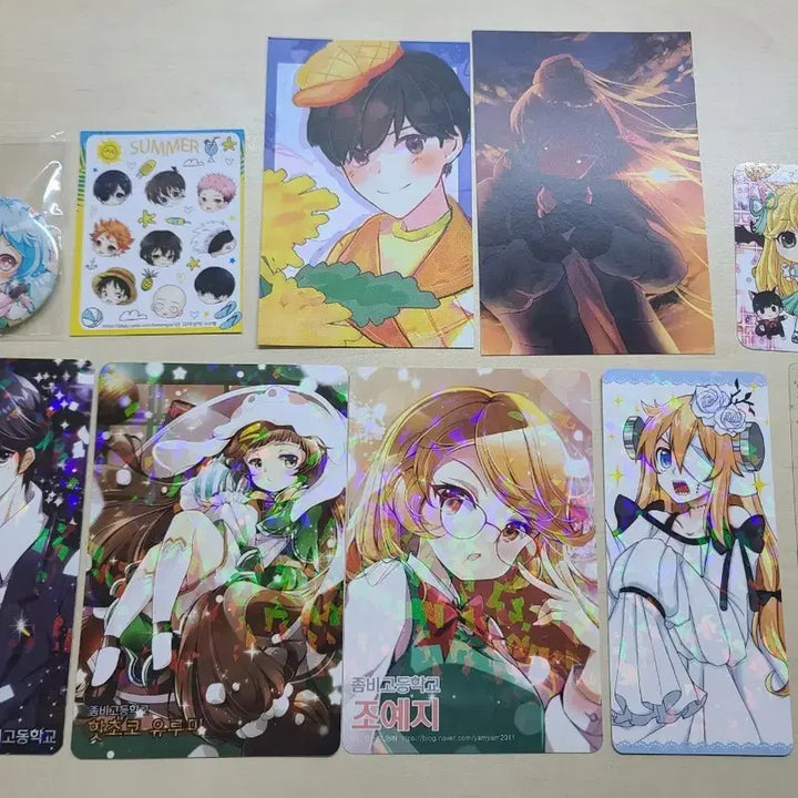[BUNJANG] Zombie High School Unofficial Photocard Sticker Postcard / 좀비고등학교 엽서, 포토카드, 스티커 비공굿 판매합니다