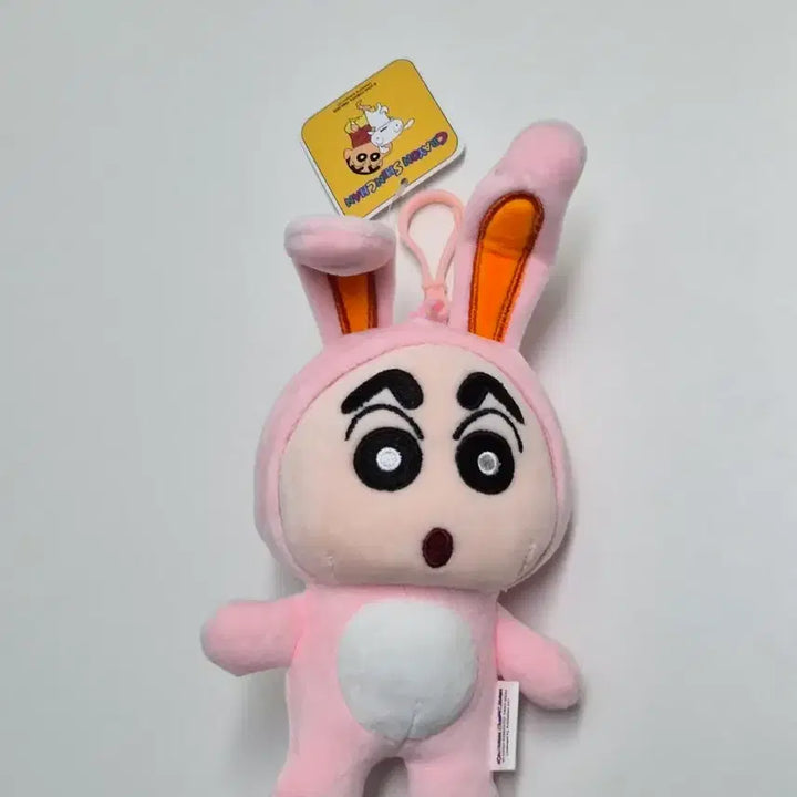 [BUNJANG] 짱구 토끼인형 키링 핑크색 15cm / 짱구 토끼인형 키링 핑크색 15cm