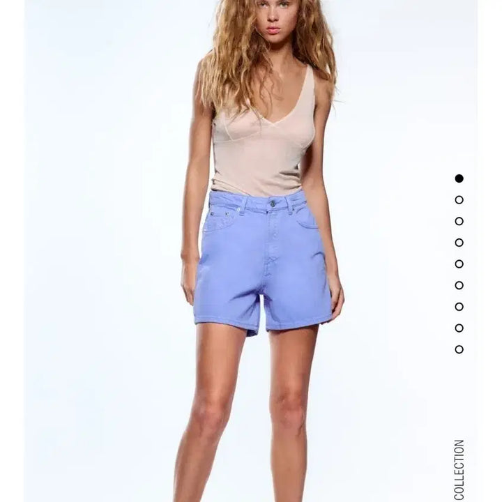 [BUNJANG] Zara Light Purple Denim Shorts / 자라 연보라 데님 반바지
