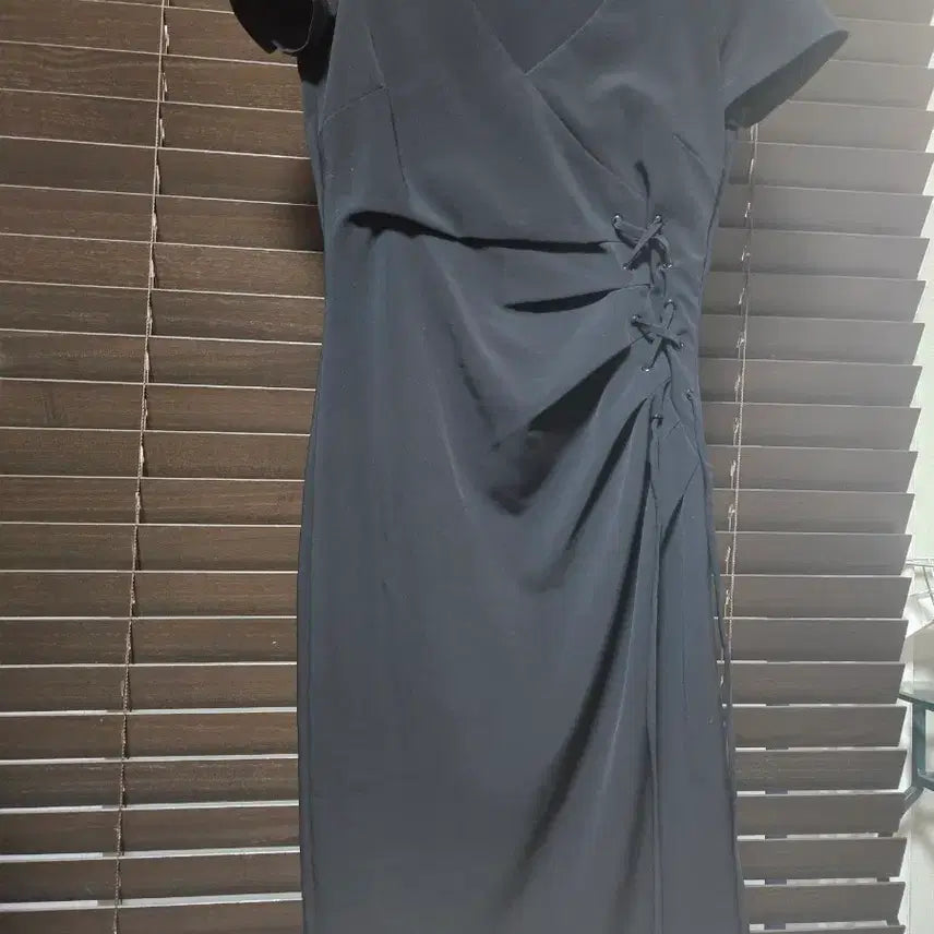 [BUNJANG] Love Moschino Wrap Style Black Long Dress / 러브모스키노 블랙 랩 스타일 원피스